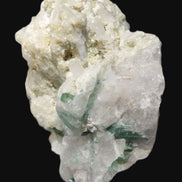 Green Tourmaline cluster in Calcite matrix from Afghanistan 57mm 97g Rocks and Things