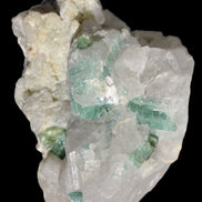Green Tourmaline cluster in Calcite matrix from Afghanistan 57mm 97g Rocks and Things