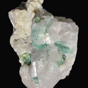Green Tourmaline cluster in Calcite matrix from Afghanistan 57mm 97g Rocks and Things