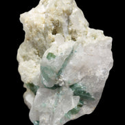 Green Tourmaline cluster in Calcite matrix from Afghanistan 57mm 97g Rocks and Things