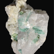 Green Tourmaline cluster in Calcite matrix from Afghanistan 57mm 97g Rocks and Things