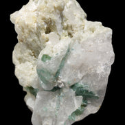 Green Tourmaline cluster in Calcite matrix from Afghanistan 57mm 97g Rocks and Things