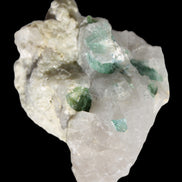 Green Tourmaline cluster in Calcite matrix from Afghanistan 57mm 97g Rocks and Things