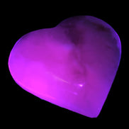 Mangano Calcite hand-carved heart 67-94mm  129-274g Rocks and Things