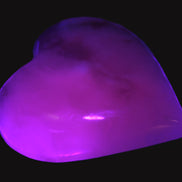 Mangano Calcite hand-carved heart 67-94mm  129-274g Rocks and Things