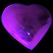 Mangano Calcite hand-carved heart 67-94mm  129-274g Rocks and Things