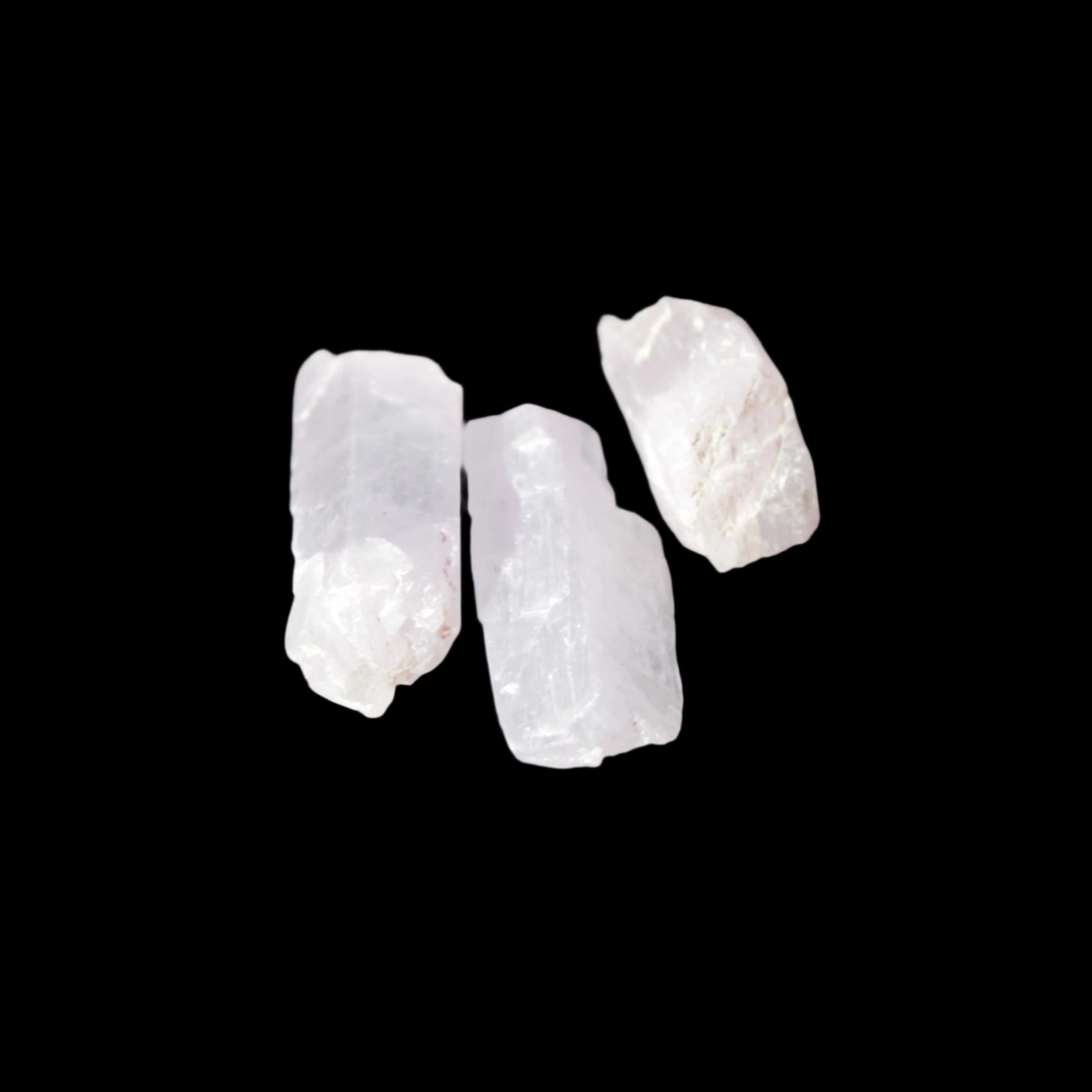 Pink/Lilac Kunzite 3 crystals from Afghanistan 5-13g in sunlight - Rocks and Things Store