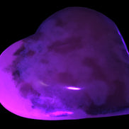 Mangano Calcite hand-carved heart 67-94mm  129-274g Rocks and Things