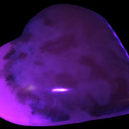 Mangano Calcite hand-carved heart 67-94mm  129-274g Rocks and Things