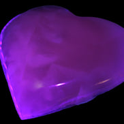 Mangano Calcite hand-carved heart 67-94mm  129-274g Rocks and Things