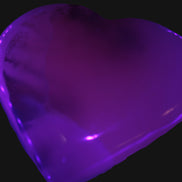 Mangano Calcite hand-carved heart 67-94mm  129-274g Rocks and Things