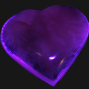 Mangano Calcite hand-carved heart 67-94mm  129-274g Rocks and Things