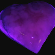 Mangano Calcite hand-carved heart 67-94mm  129-274g Rocks and Things