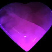 Mangano Calcite hand-carved heart 67-94mm  129-274g Rocks and Things