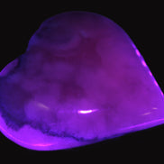 Mangano Calcite hand-carved heart 67-94mm  129-274g Rocks and Things