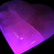 Mangano Calcite hand-carved heart 67-94mm  129-274g Rocks and Things