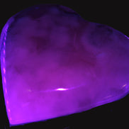 Mangano Calcite hand-carved heart 67-94mm  129-274g Rocks and Things