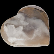 Mangano Calcite hand-carved heart 67-94mm  129-274g Rocks and Things