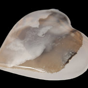 Mangano Calcite hand-carved heart 67-94mm  129-274g Rocks and Things