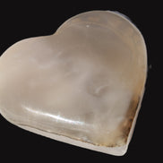Mangano Calcite hand-carved heart 67-94mm  129-274g Rocks and Things