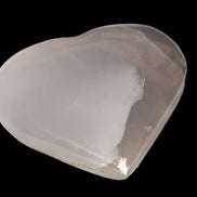 Mangano Calcite hand-carved heart 67-94mm  129-274g Rocks and Things