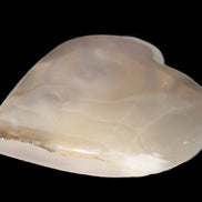 Mangano Calcite hand-carved heart 67-94mm  129-274g Rocks and Things