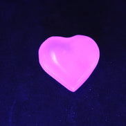 Mangano Calcite hand-carved heart 28/32mm 16g Rocks and Things