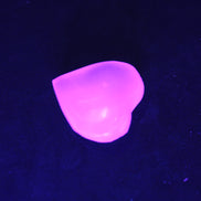 Mangano Calcite hand-carved heart 28/32mm 16g Rocks and Things