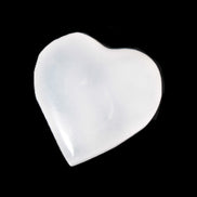 Mangano Calcite hand-carved heart 28/32mm 16g Rocks and Things