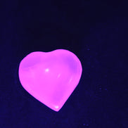 Mangano Calcite hand-carved heart 28/32mm 16g Rocks and Things
