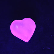 Mangano Calcite hand-carved heart 28/32mm 16g Rocks and Things