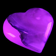 Mangano Calcite hand-carved heart 66/67*64/70mm 130-136g in sunlight - Rocks and Things Store