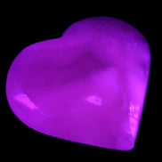 Mangano Calcite hand-carved heart 66/67*64/70mm 130-136g in sunlight - Rocks and Things Store