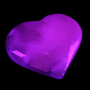 Mangano Calcite hand-carved heart 66/67*64/70mm 130-136g in sunlight - Rocks and Things Store