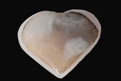 Mangano Calcite hand-carved heart 67-94mm  129-274g Rocks and Things