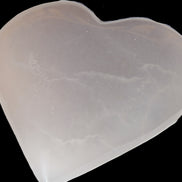 Mangano Calcite hand-carved heart 60-65mm  112-117g Rocks and Things