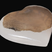 Mangano Calcite hand-carved heart 60-65mm  112-117g Rocks and Things