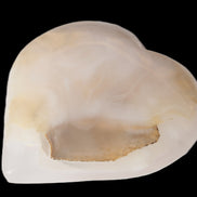 Mangano Calcite heart 60mm - 65mm  112-117g Rocks and Things