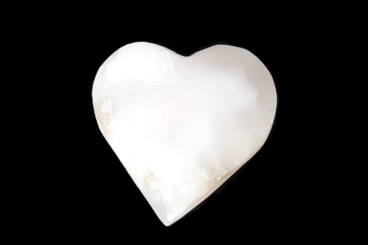 Mangano Calcite heart 47-49mm 58-66g Rocks and Things