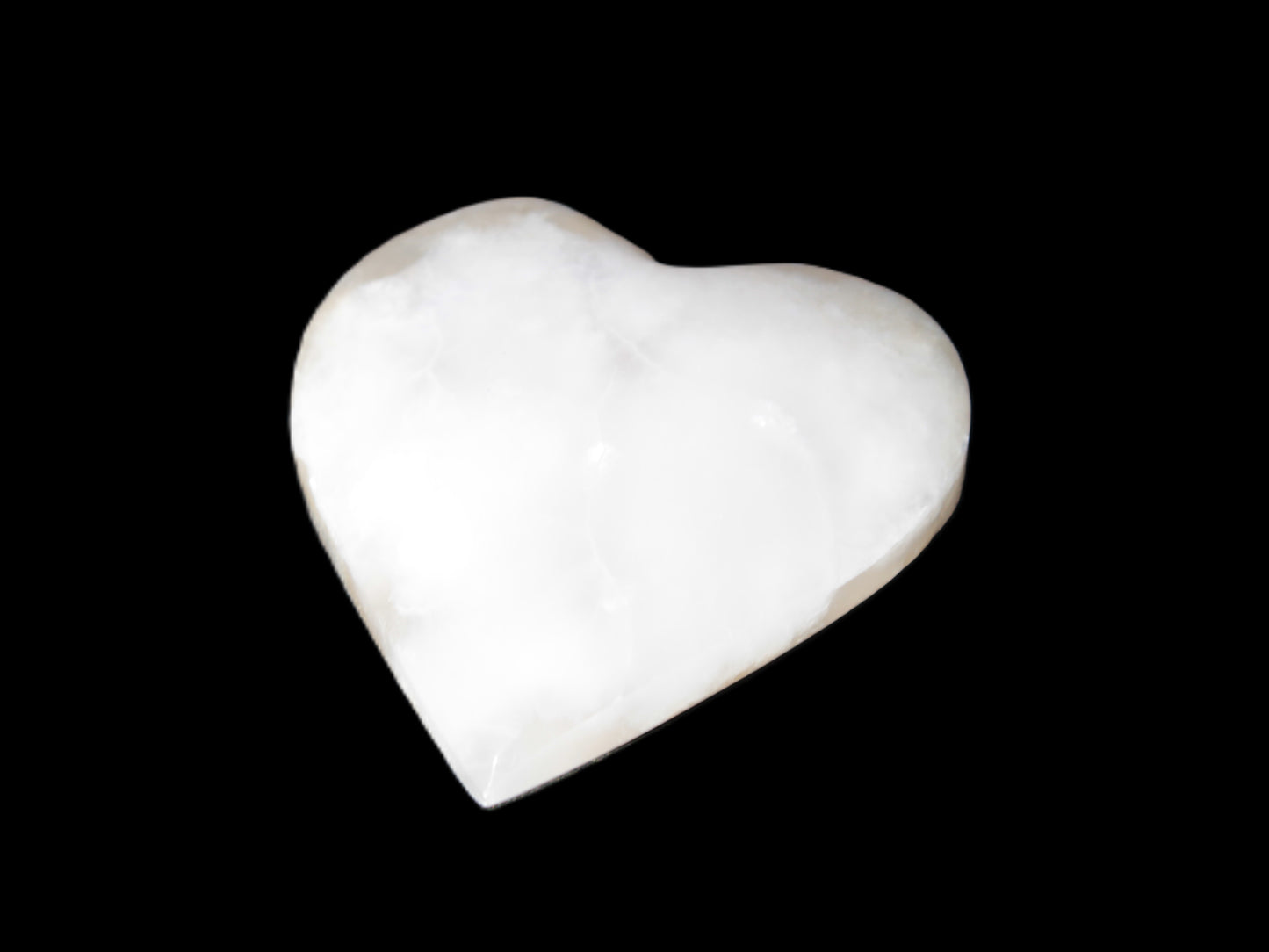 Mangano Calcite heart 47-49mm 58-66g Rocks and Things