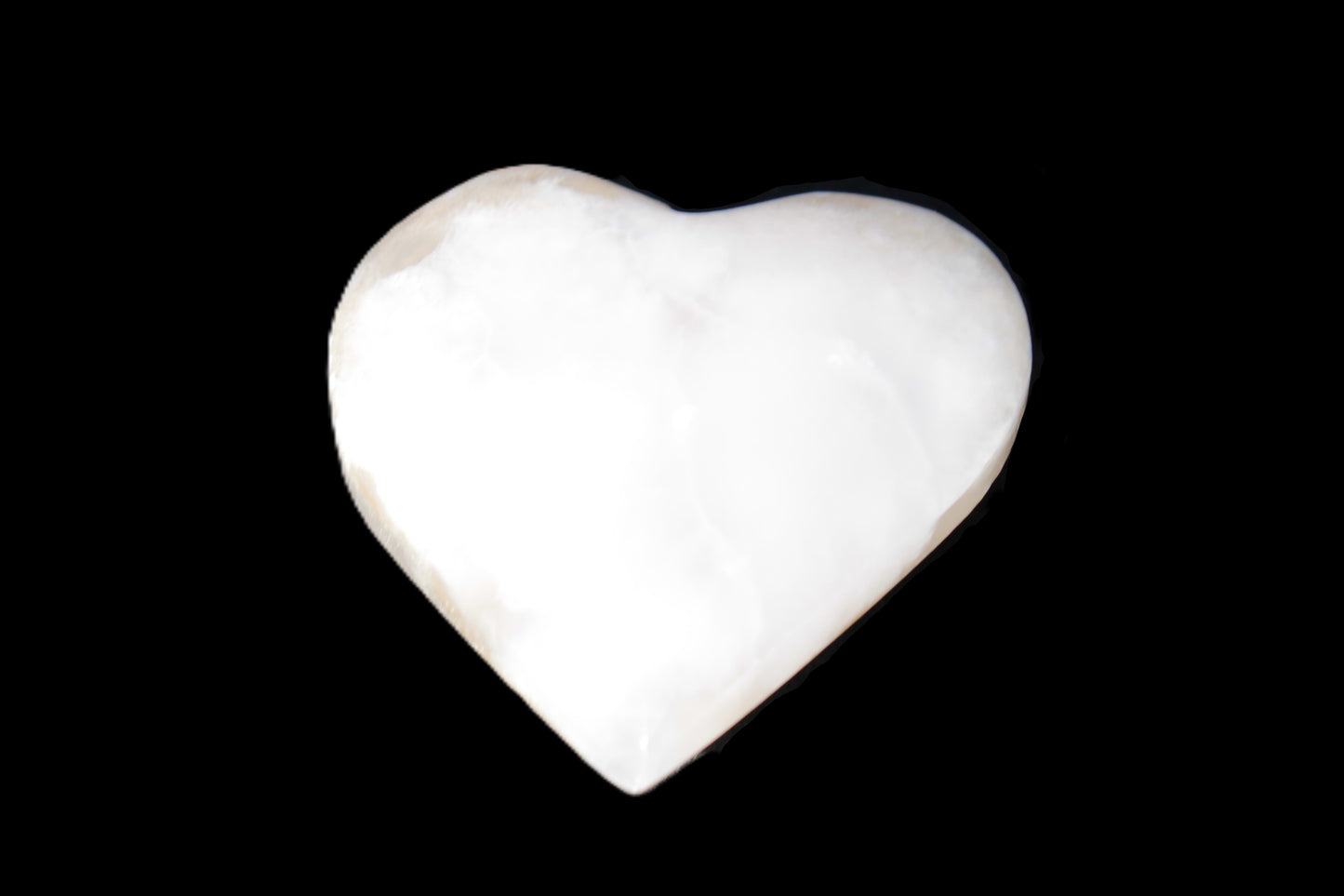 Mangano Calcite heart 47-49mm 58-66g Rocks and Things