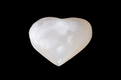 Mangano Calcite hand-carved heart 47-49mm 58-66g Rocks and Things