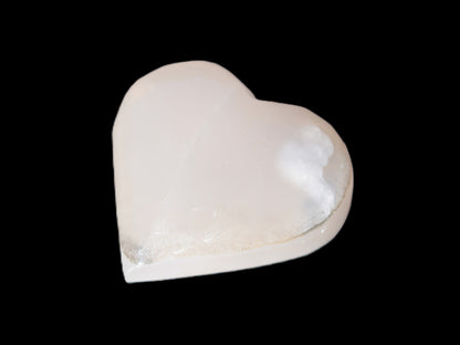 Mangano Calcite hand-carved heart 47-49mm 58-66g Rocks and Things