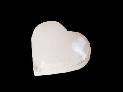 Mangano Calcite hand-carved heart 47-49mm 58-66g Rocks and Things