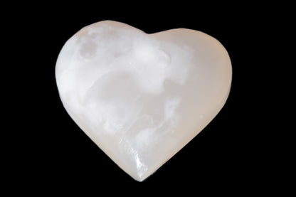 Mangano Calcite hand-carved heart 47-49mm 58-66g Rocks and Things