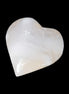 Mangano Calcite hand-carved heart 49*47mm 66g in sunlight - Rocks and Things Store