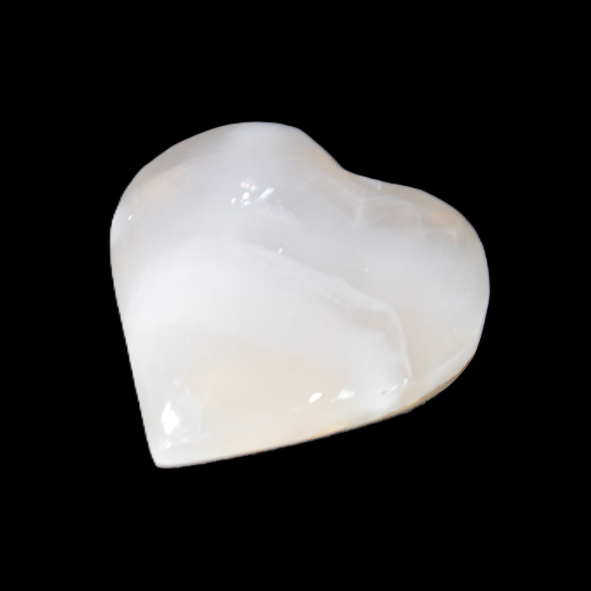 Mangano Calcite heart 47-49mm 58-66g Rocks and Things