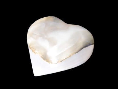 Mangano Calcite heart 47-49mm 58-66g Rocks and Things