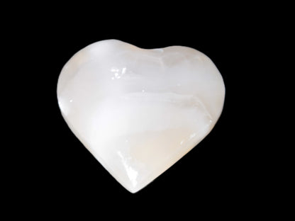 Mangano Calcite heart 47-49mm 58-66g Rocks and Things