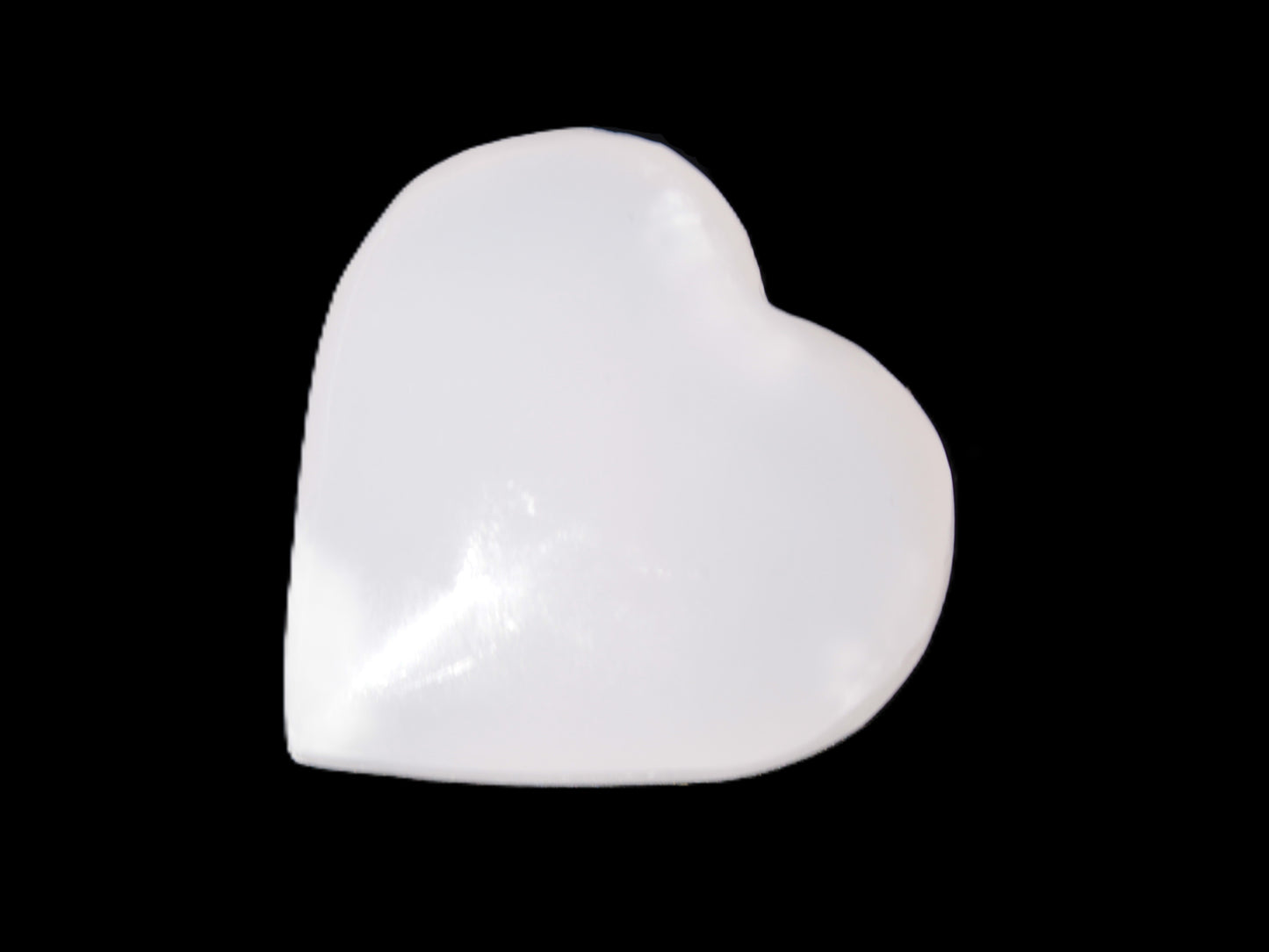 Mangano Calcite heart 38-44mm 36-39g Rocks and Things